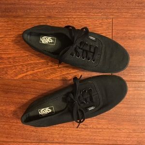 Solid Black Vans
